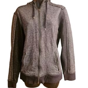 Rock & Republic Men’s S Knit Sweater Jacket Gray Pockets Full Zip Long Sleeve